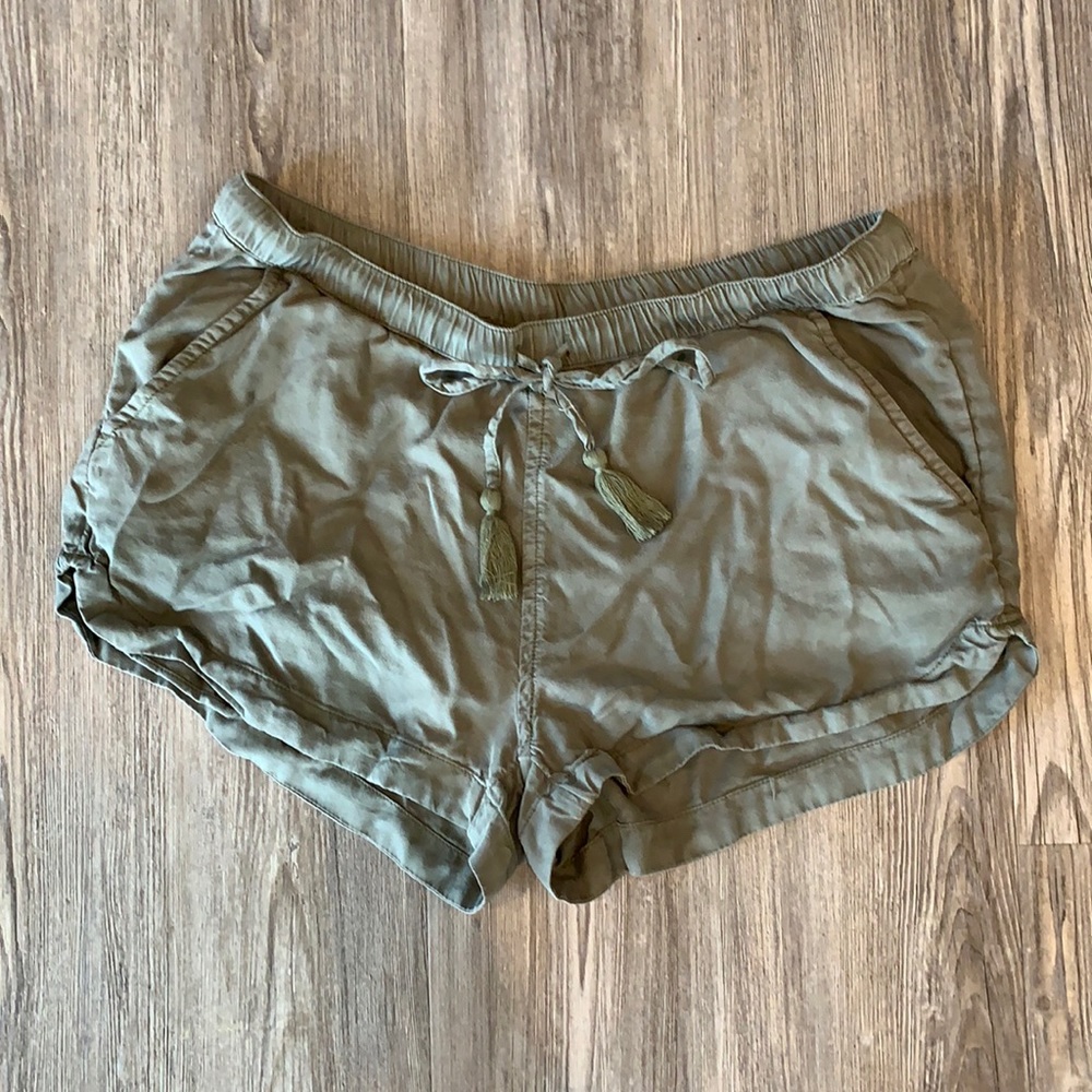 Olive green Aerie shorts